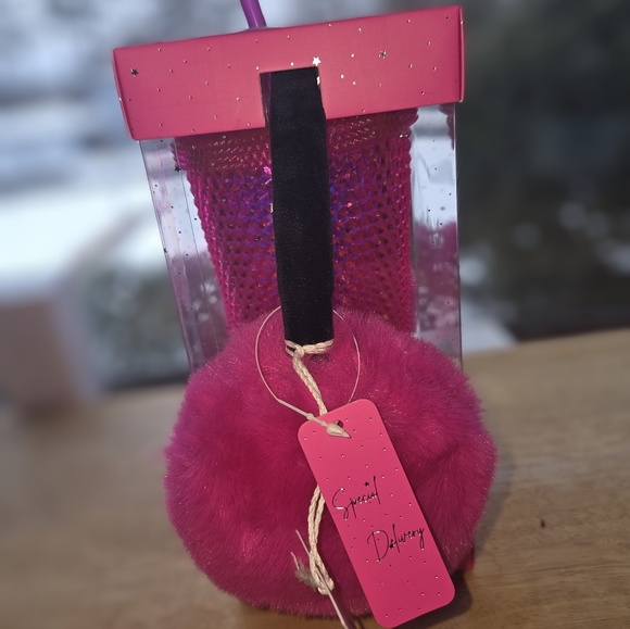 XIIX Adorable Faux Fur Earmuffs and Tumbler Set - Picture 6 of 7